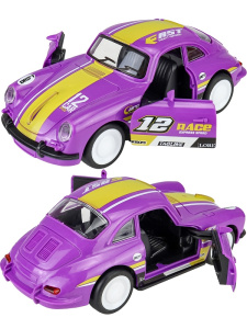 Машинка инерционная (16,7х7,5х5,7 см, свет, звук, открывающиеся двери) в пакете (арт.ИК-0862)