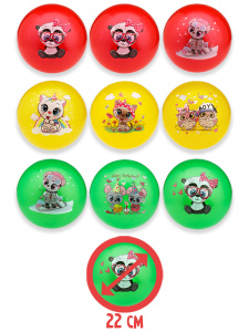 Мяч детский /Любимый питомец/ (22 см, цвет-микс) ( кратно 10) ( Арт. AN03380)