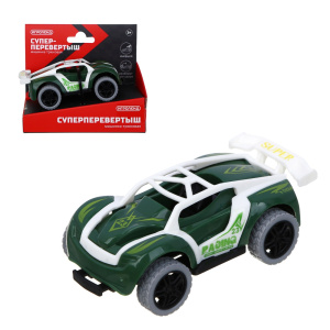 ИГРОЛЕНД Машинка трюковая /Супер перевертыш/, инерция, ABS,  10,5х5,5х8,5 см, 8 диз (10702070/110825