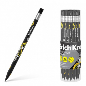 Карандаш механический ErichKrause ColorTouch® Sport DNA 2.0 мм, с точилкой, НВ (в тубусе по 24 шт.)