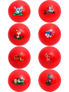 Мяч детский (12см,30гр) /Зверюшки/, микс (Арт. XQ-4) кратно 10