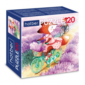 /Premium/ ПАЗЛЫ-ИГРА 120 элементов А5ф 150х150мм  -Жила-была лисичка-