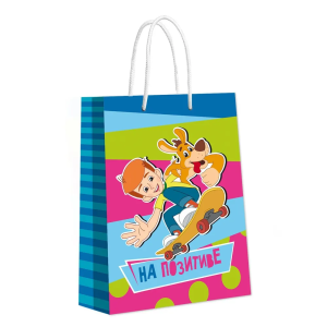 Пакет подарочный Союзмультфильм /На позитиве/, 315*380*155 мм