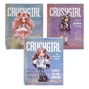 Обложки для тетрадей с голографическим рисунком арт.69107/ 200 ФЕШН ДЕВОЧКИ (3 шт. в наборе, 346х215