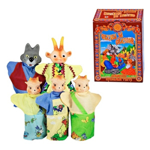 Кукольный театр /Козлята и волк/ (5 перс.), (мал. уп.)