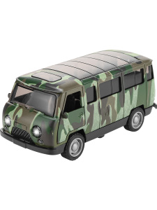 Машинка инерционная (свет/звук,12,2х5х5,3см,металл,зеленый, 1:36, 3 открыв. двери)(Арт.M1523-36B-3)