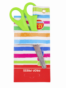 Ножницы детские  13 см. (НЖ-2548) пластиковые кольца, в картон. блистере, кратно 12