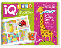 IQ задачки с многоразовыми наклейками. Разноцветные загадки. 5+