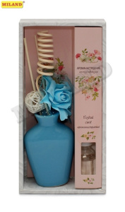 Подарочный  набор с аромамаслом и диффузором / Ароманастроение/ в ассортименте /Цветы/- 7 БП-4243