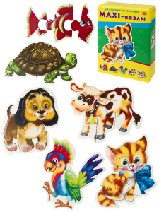 МАКСИ-ПАЗЛЫ. ДОМАШНИЕ ЖИВОТНЫЕ (Арт. ПМ-7977)