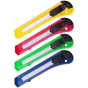 Нож канцелярский 9мм OfficeSpace, европодвес CUT9_1364