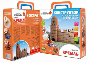 Конструктор /КРЕМЛЬ/  из настоящих кирпичиков (130 деталей)