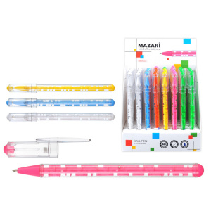 Ручка шариковая REBUS, СИНЯЯ, пулевидный пишущий узел 0.7 мм, пластиковый корпус