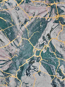 Упаковочная бумага, Мрамор, для сувенирной продукции в листах размером 100*70 см, с полноцветным дек