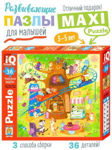IQ Пазл для малышей 36 эл. Котики в парке 3+