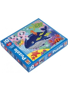 IQ Пазл МАКСИ 25 эл. Кит в синем море 2+