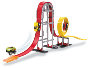 Гоночный автотрек /Трекмания. Магнитный автотрек-конструктор/: машинка, 144 детали