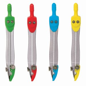 Циркуль BRAUBERG /Klasse/, 115 мм, пластиковый пенал, ассорти, дисплей, 210526