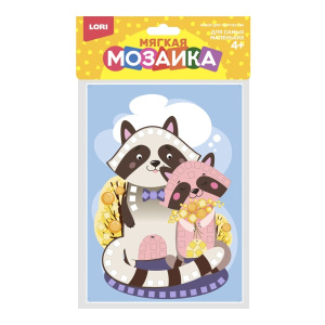 Кэ-018 Мягкая мозаика. Малый набор /Енотики/