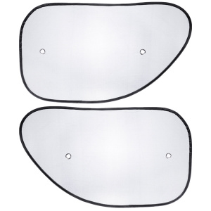 NG Комплект шторок 2шт. на боковое переднее стекло на присоске 65x38см черные, 110026BK (10702070/10