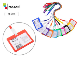 Бейдж горизонтальный PERSONALITY, 103х75мм, на шнурке