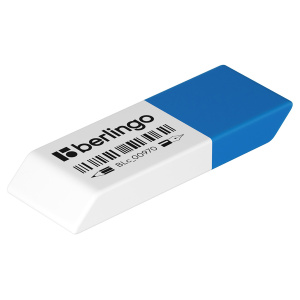 Ластик Berlingo /Eraze 970/, прямоугольный комбинированный, скошенный, 62*22*8мм BLc_00970 (10702070