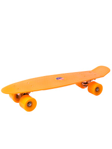 Пенниборд пластик (56х15) (колеса PVC, макс.вес 50 кг) оранжевый (арт.M550-1O)