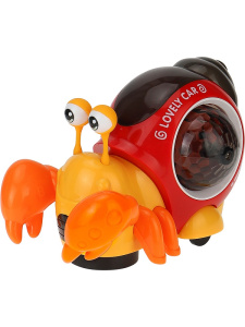 Интерактивная игрушка /Краб/ (13,5х9,5х11 см, свет, звук,  3*AA не в к-те, в кор.) (арт. 2346017)