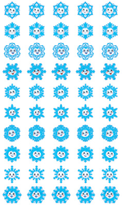 НМ-11460 Набор наклеек для поощрения. Снежинки