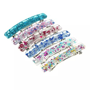 BERIOTTI Заколка для волос, сплав, акрил, 7х1.2см, 6 цветов (10511010/200921/0153950/10, Китай)