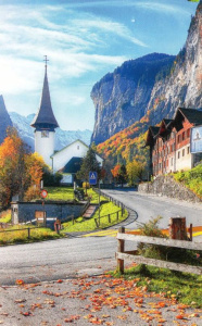 Картина для раскрашивания по номерам. ПАННО. Дорога в горах. 30x50 см. Арт.07041