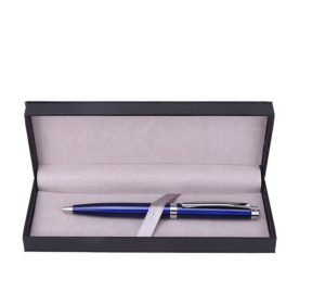 Ручка шариковая с поворотным механизмом YORK BLS в подарочной упаковке , СИНЯЯ, чернила на масляной 