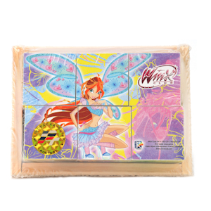 177813   ДЕР. ИГРУШКА /ИГРАЕМ ВМЕСТЕ/ КУБИКИ WINX (6 КУБИКОВ) В ПАК. в кор.36шт