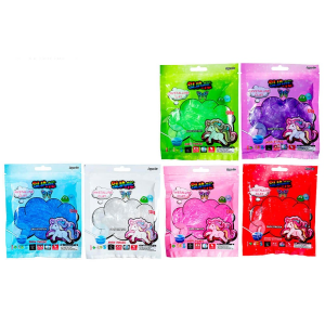 Слайм ЕДИНОРОГ, 120 г, зип-пакет, 6 цветов ассорти