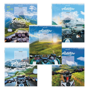 Тетрадь 12 л. BRAUBERG, линия, обложка картон, /ПУТЕШЕСТВИЕ/, 106473