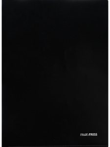 Папка-уголок, А4, 180мкм, ЧЕРНЫЙ (ПК-8720) кратно 30