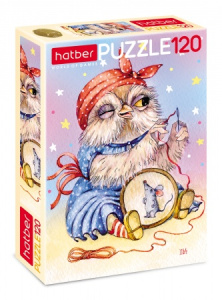 ПАЗЛЫ-ИГРА 120 элементов А5ф 165х230мм   -Совушка-