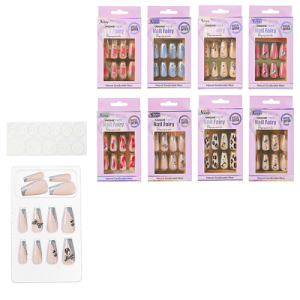 Ногти накладные, 12 шт., ассорти 8 дизайнов, блистерная коробка