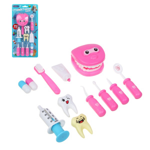 ИГРОЛЕНД Набор игровой профессии мини /Стоматолог/, PP, ABS, 16х5х34,5см (10702070/011025/5344772, К