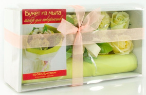 Цветы и букеты из мыла. Букет весны - набор д/создания букета из мыла (SQ-0404)