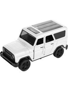 Машинка инерционная  1:36 (12,2х5,5х5,3 см, металл, 3 открывающиеся двери, белый)(Арт.M1523-31A-2)