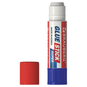 Клей-карандаш BRAUBERG SUPER, 8 г, ЮЖНАЯ КОРЕЯ, 229540