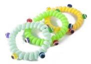 Резинки для волос ПРУЖИНКА с шариками цветные, еврохолдер, 5 шт. в упаковке