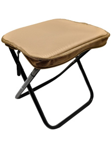 Складной походный туристический стул, цвет бежевый 28*28*24 см (арт. НТР-0410)