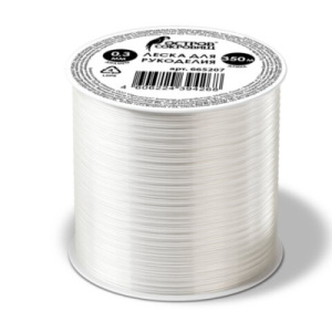 Леска для рукоделия, диаметр 0,3 мм, длина 350 м, прозрачная, ПРОЧНАЯ, ОСТРОВ СОКРОВИЩ, 665207