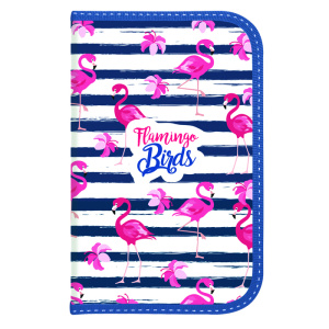 Пенал 1 секц. бол. ФЛАМИНГО 190х135 пластик молния