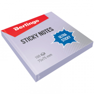 Самоклеящийся блок Berlingo /Ultra Sticky/, 75*75мм, 100л, пастель, фиолетовый