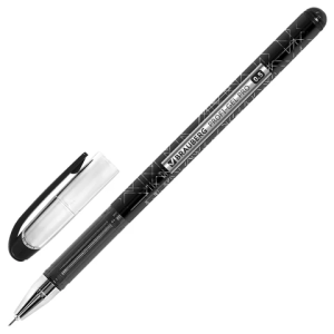 Ручка гелевая BRAUBERG /Profi-Gel PRO/, ЧЕРНАЯ, линия письма 0,4 мм, игольчатый наконечник 0,5 мм, п