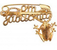 Булавочка от зависти /Лягушка/ (3 см, пакет с европодвесом) Т-6411