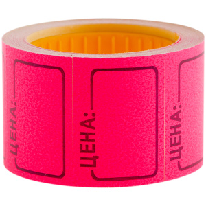 Ценник средний OfficeSpace, 35*25мм, малиновый, 200шт./рулон Spt_4192 (10702070/130825/5280556/1, Ки